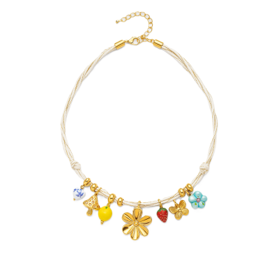 عقد أبيض تشارمز بناتي أنيق