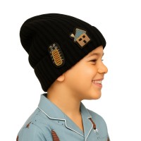 قبعة شتوية أسود